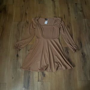 Tan Baby doll dress